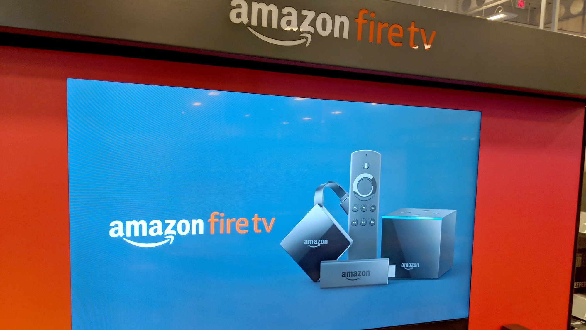 Amazon Fire-TV im Verkaufsdisplay