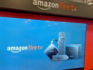 Amazon Fire-TV im Verkaufsdisplay