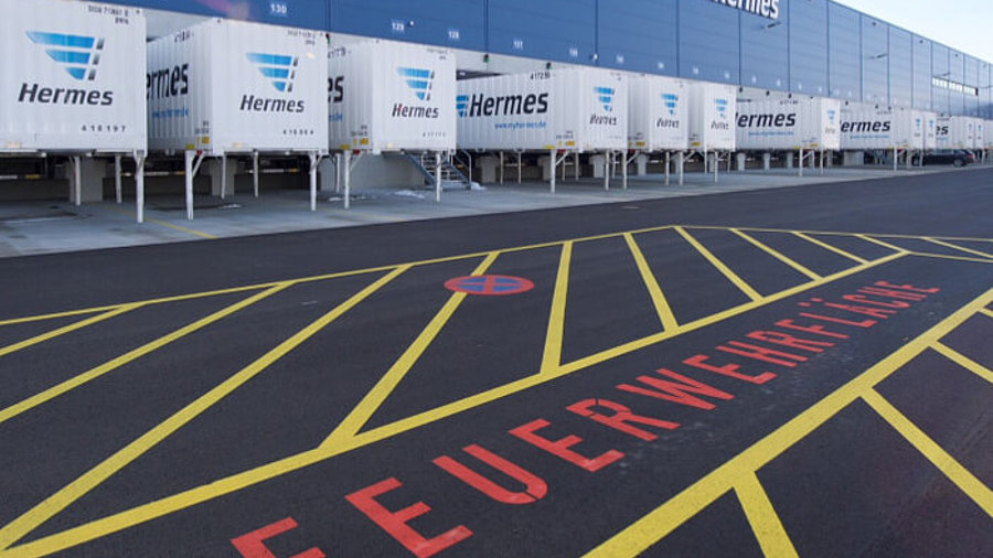 Hermes Logistikzentrum in Graben