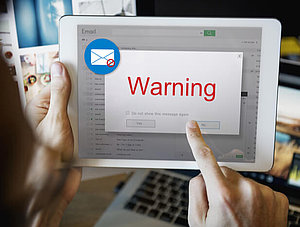 Mail mit Warning Pop-Up