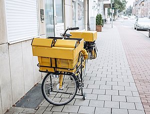 Zustellfahrrad der Deutschen Post