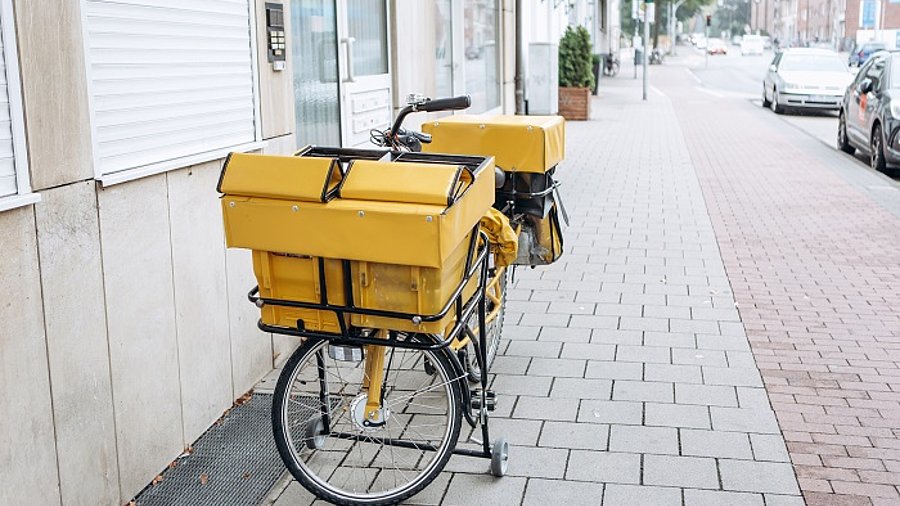 Zustellfahrrad der Deutschen Post