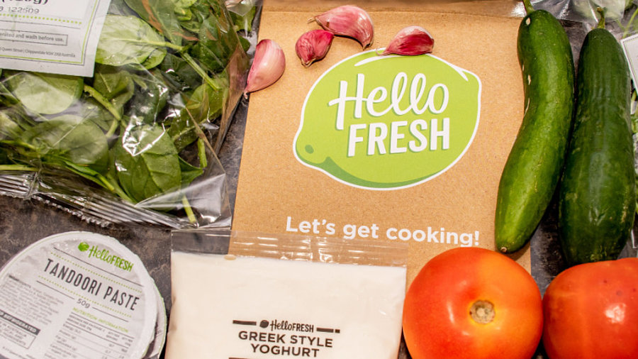 Hello Fresh ausgepackte Kochbox