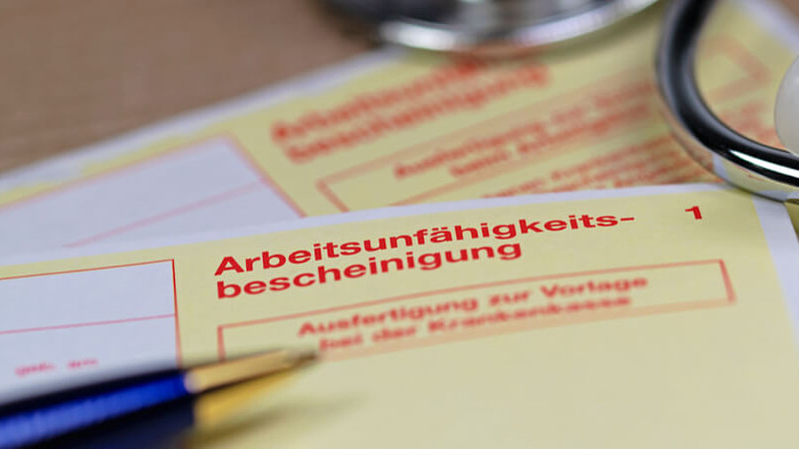 Arbeitsunf&auml;higkeitsbescheinigung