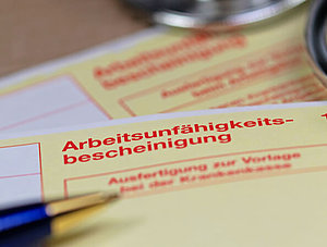 Arbeitsunf&auml;higkeitsbescheinigung