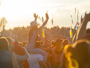 Zuschauer bei einem Konzert