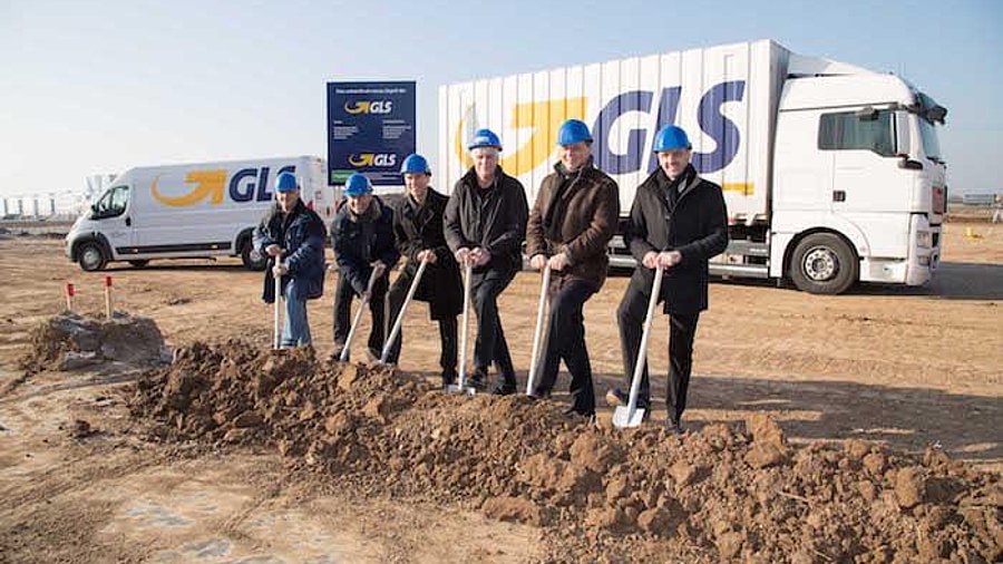 Spatenstich für das neue GLS-Depot