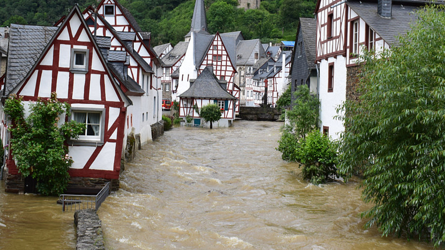 &Uuml;berschwemmung in Deutschland: Beispiel Monreal