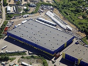 Logistikzentrum von oben