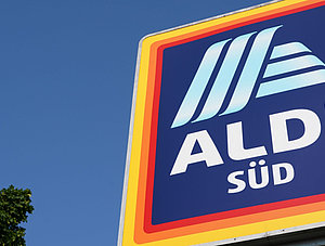 Aldi S&uuml;d Schild