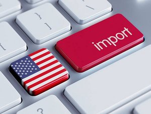 Tastatur mit USA-Flagge