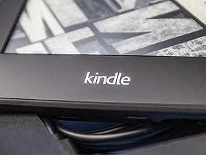 Kindle E-Book-Reader in Nahaufnahme