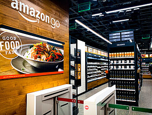 Filiale von Amazon Go: kassenloser Supermarkt