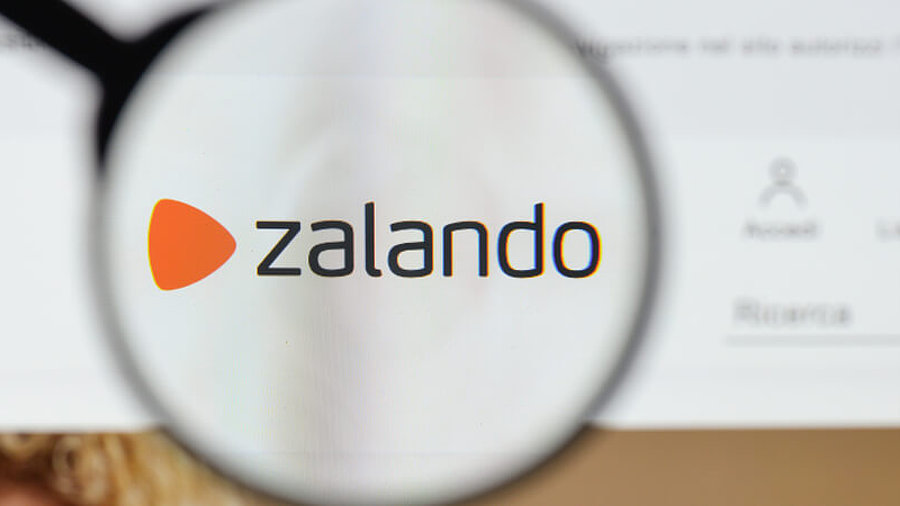 Zalando Webseite Lupe