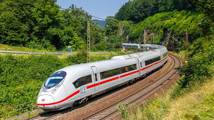 Zug der deutschen Bahn