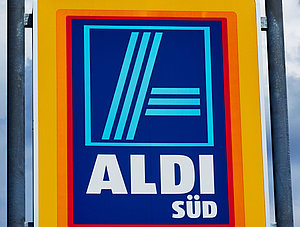 Aldi S&uuml;d Schild