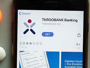 Targobank Banking auf Smartphone