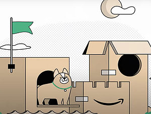 Amazon: Schloss aus Kartons