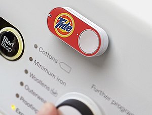 Amazon Dash Button an einer Waschmaschine