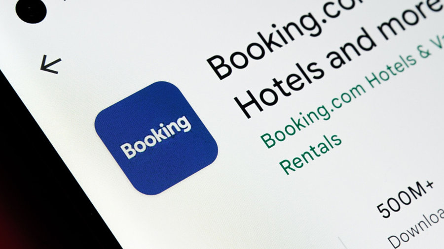 Booking.com auf Smartphone