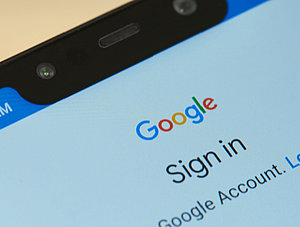 Google Login auf Smartphone