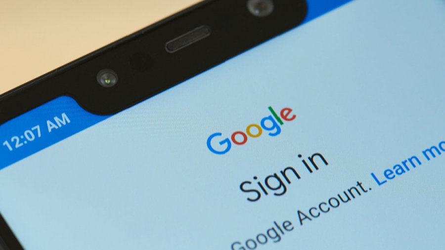 Google Login auf Smartphone