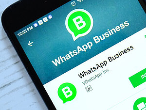 WhatsApp Business auf einem Smartphone