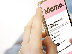 Klarna auf Smartphone