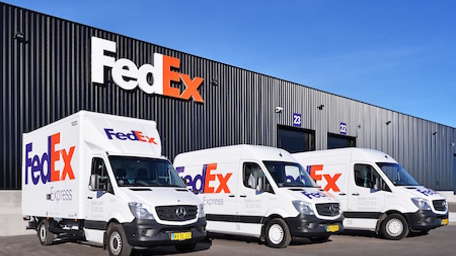 Lieferfahrzeuge von FedEx