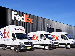 Lieferfahrzeuge von FedEx