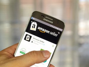 Amazon Seller Konto auf Smartphone