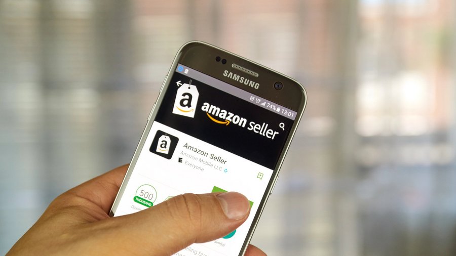 Amazon Seller Konto auf Smartphone