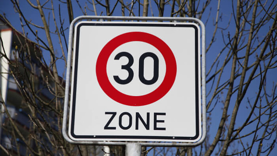 Zone 30 Schild