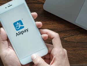 Alipay auf Smartphone 