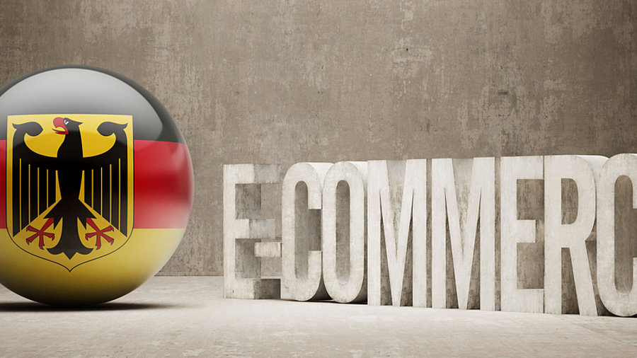 Deutschland-Logo mit E-Commerce-Schriftzug