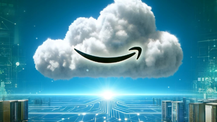 Amazon-Cloud: Das Amazon-Lächeln in einer Wolke über Servern