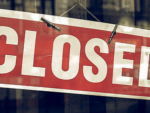 Closed Schild