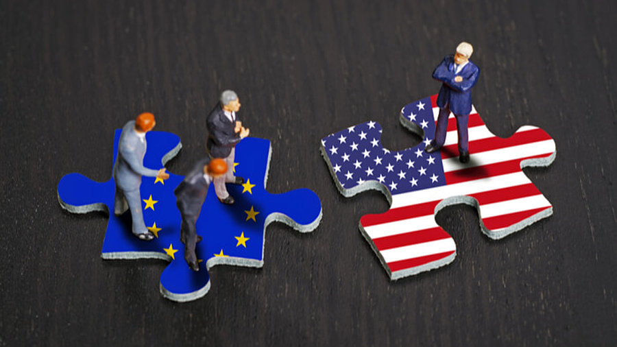 Puzzlestücke USA &amp; EU