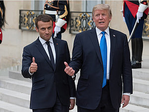 Macron und Trump in Einigung