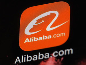 Alibaba-App auf einem Smartphone