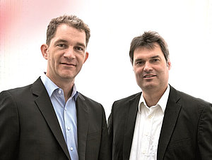 Shipcloud Gründer und Geschäftsführer – v.l.n.r.: Stefan Hollmann &amp; Claus Fahlbusch