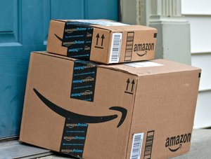 Amazon-Pakete wurden geliefert