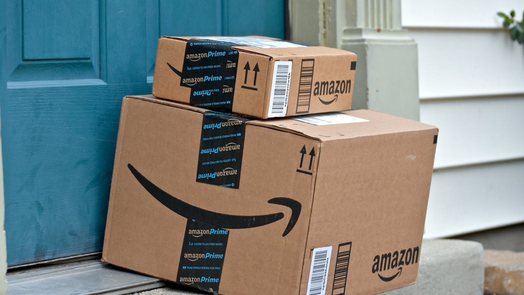 Amazon-Pakete wurden geliefert