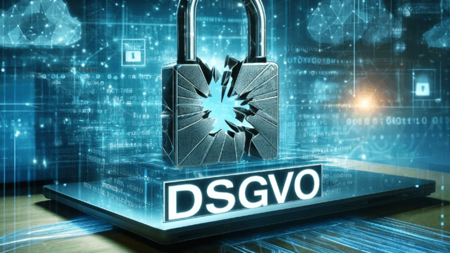 Probleme mit der DSGVO: Kaputtes Schloss des Datenschutzes