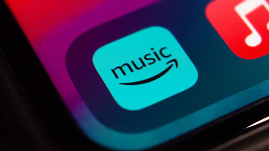 App von Amazon Music auf einem Smartphone