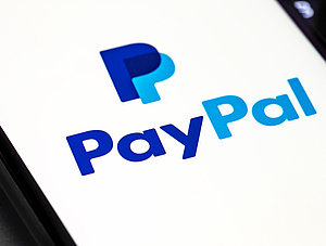 PayPal auf einem Smartphone