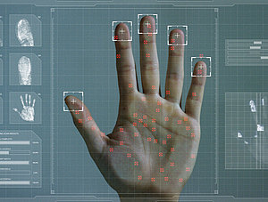 Biometrischer Handscan