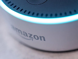 Aktivierter Echo-Lautsprecher von Amazon