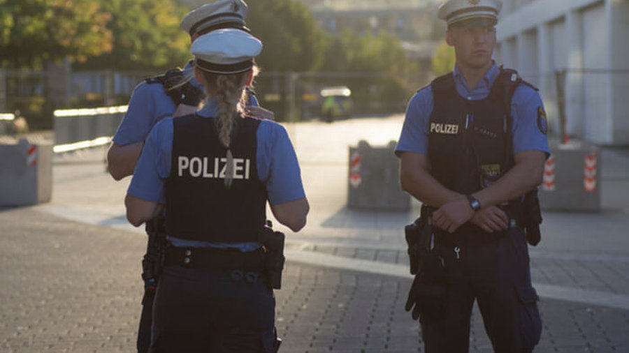 Polizisten im Einsatz