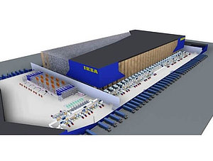 SSI Schäfer Hochregallager Ikea